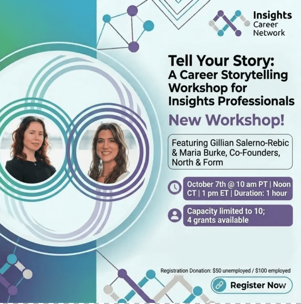 Career Storytelling Workshop for Insights Professionals